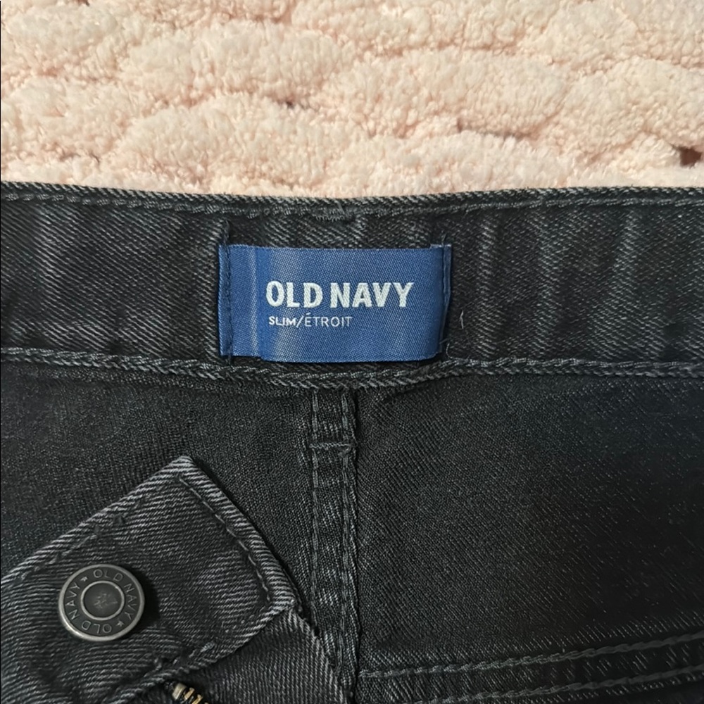 Old Navy Boys Black Slim Jeans